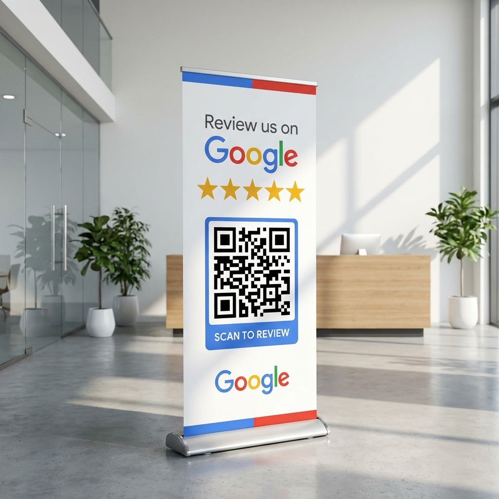 Google Business Review Standy Mockup